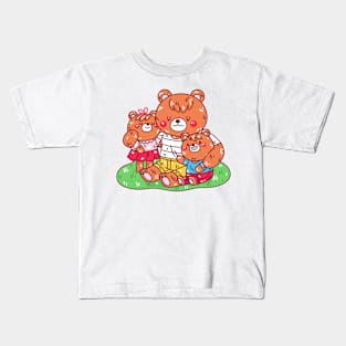 Hand Drawn Bear Motherhood Kids T-Shirt